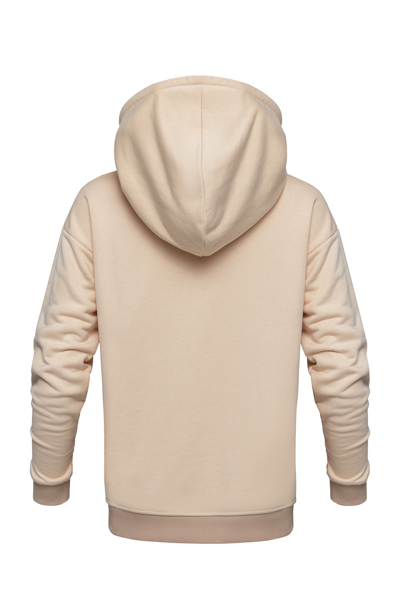 Fouter fleece hoodie with drawstring hood, muffle pocket, and straight hem.